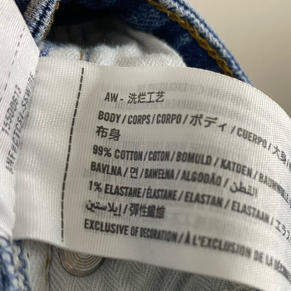 Abercrombie & Fitch Curve Love High Rise Distressed Mom Jeans size 0 - Picture 11 of 11